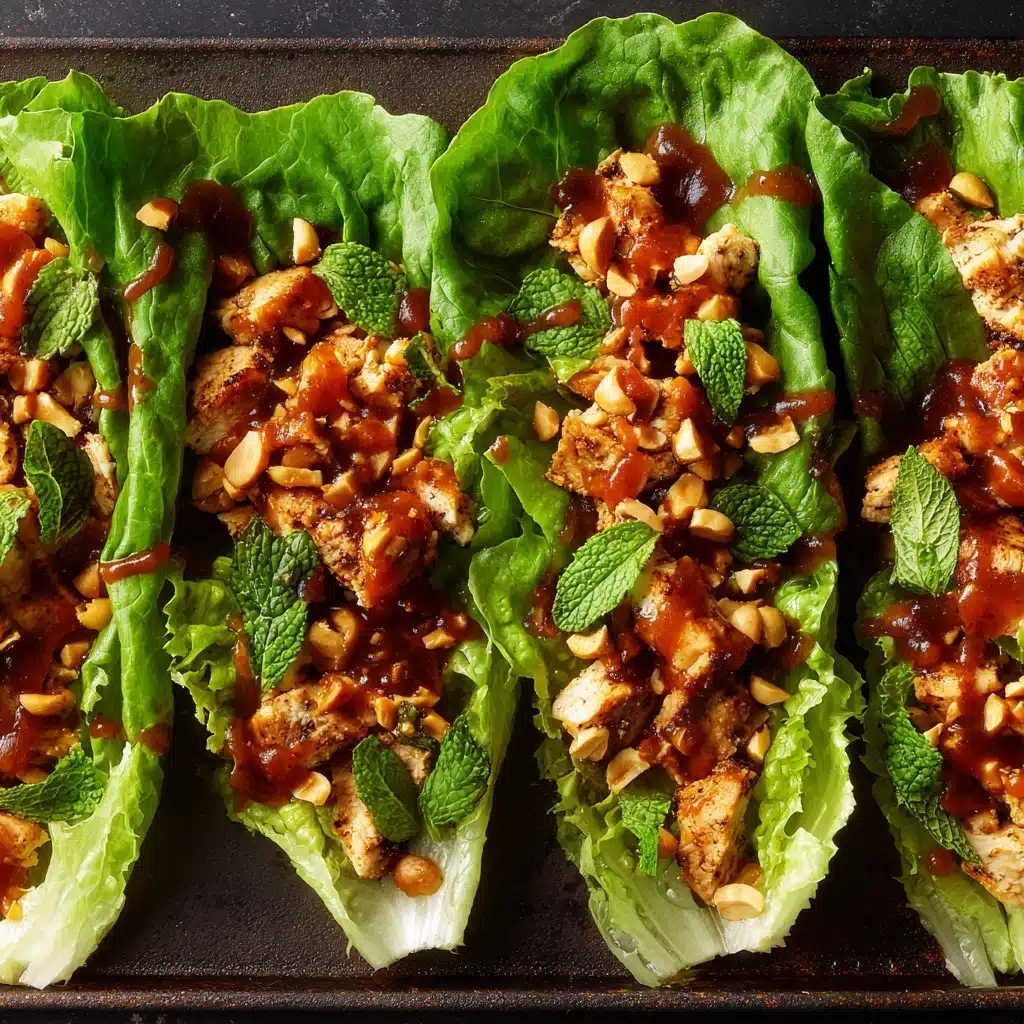 Peanut Chicken Lettuce Wraps Recipe - Recipe Image