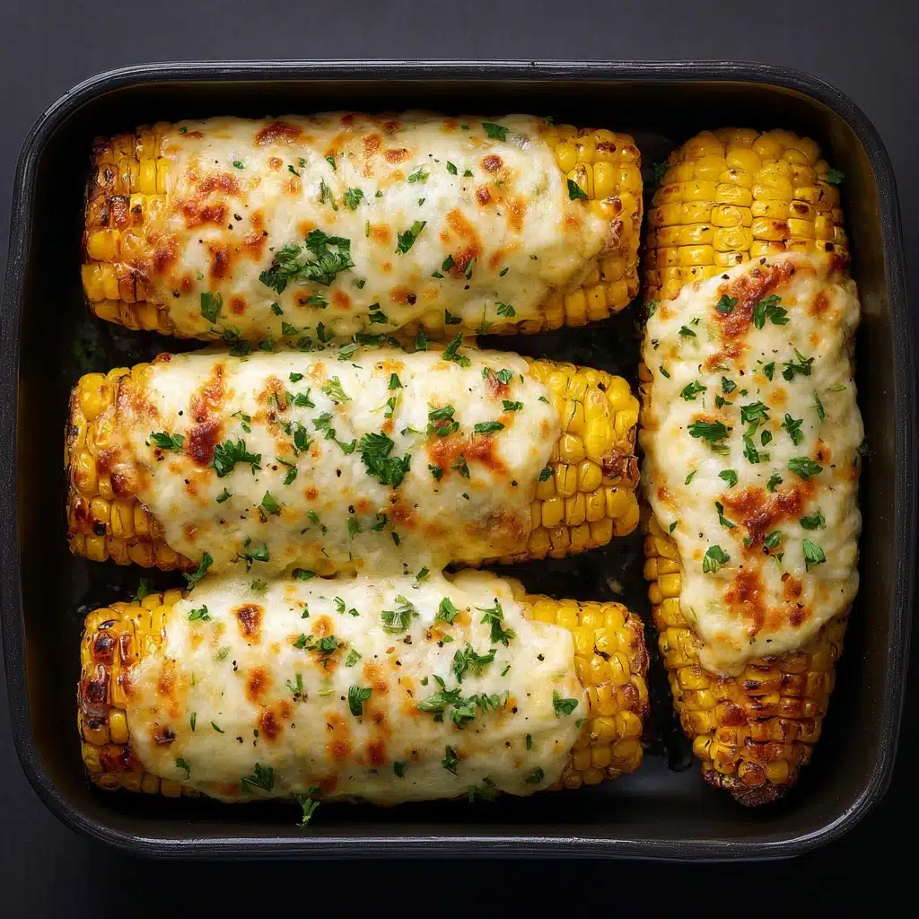 Best Cheesy Garlic Butter Corn on the Cob Recipe - Recipe Image