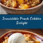 Peach Cobbler with Vanilla Ice Cream Recipe