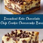 Keto Chocolate Chip Cookie Cheesecake Bars Recipe