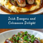 Bangers and Colcannon with Guinness Onion Gravy Recipe