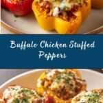 Delicious Buffalo Chicken Stuffed Peppers Recipe