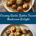 Creamy Garlic Butter Tuscan Mushrooms Recipe