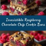 Raspberry and Chocolate Chip Cookie Bars Recipe