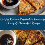 Crispy Korean Vegetable Pancake with Dipping Sauce Recipe