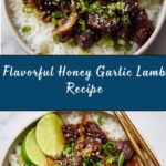 Honey Garlic Lamb with Pickled Cucumber Recipe