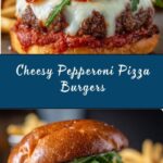 Pepperoni Pizza Burgers Recipe
