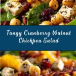 Cranberry Walnut Chickpea Salad with Orange Vinaigrette Recipe