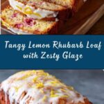 Lemon Rhubarb Loaf with Glaze Recipe