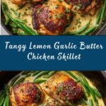 Lemon Garlic Butter Chicken and Green Beans Skillet Recipe