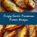 Baked Garlic Parmesan Potato Wedges Recipe