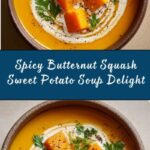Spicy Butternut Squash Sweet Potato Soup Recipe