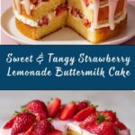 Strawberry Lemonade Buttermilk Cake Recipe