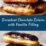 Chocolate Éclairs with Vanilla Filling Recipe