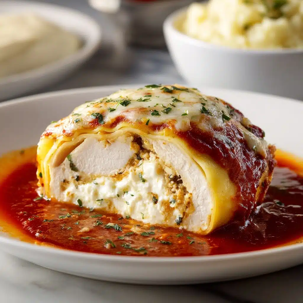 Chicken Parmesan Stuffed with Cream Cheese Recipe - Recipe Image