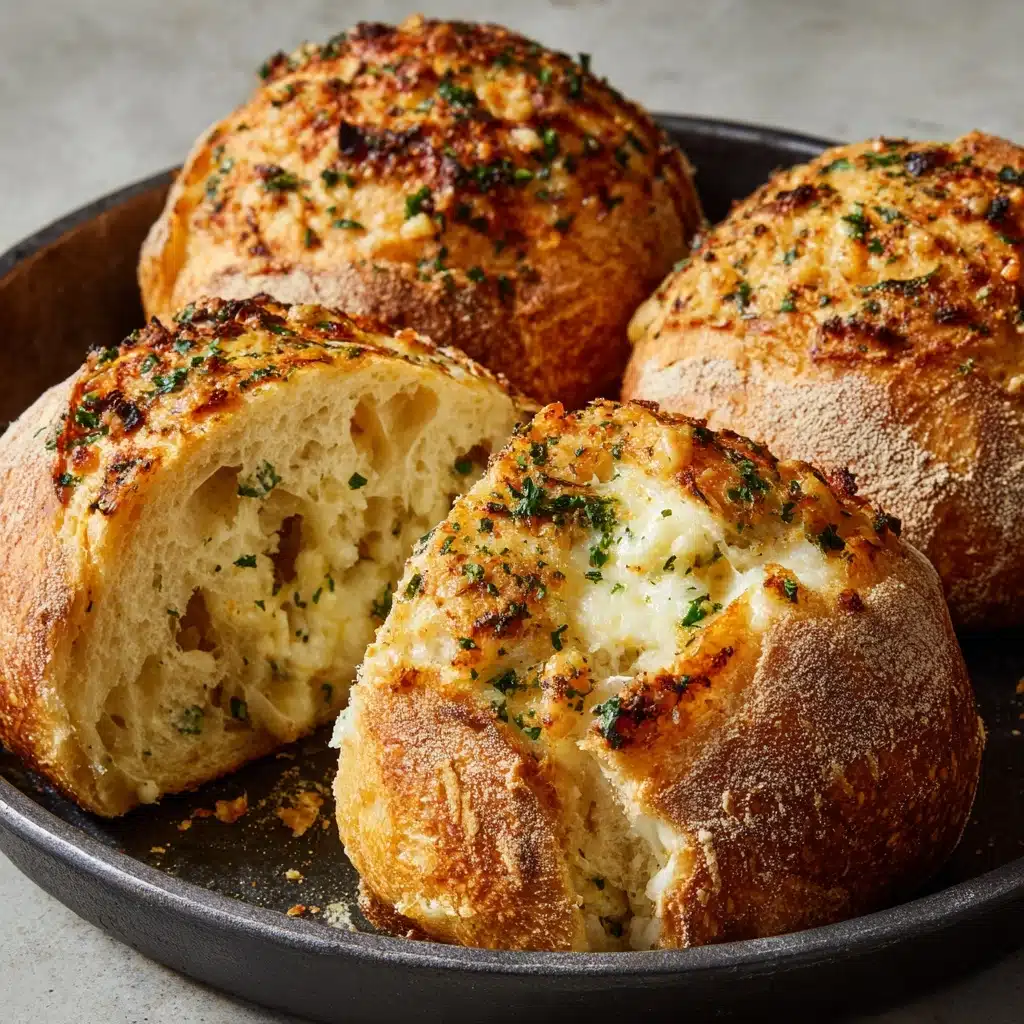 Light and Fluffy Garlic Butter Dinner Rolls Recipe - Recipe Image