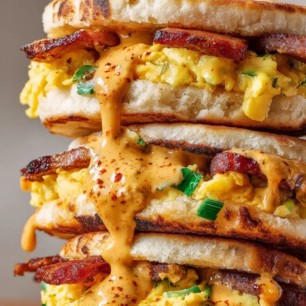 Spicy Chipotle Egg Breakfast Sandwiches Recipe - Recipe Image