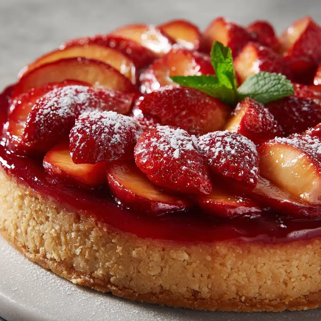 Strawberry Peach Cake Recipe - Recipe Image