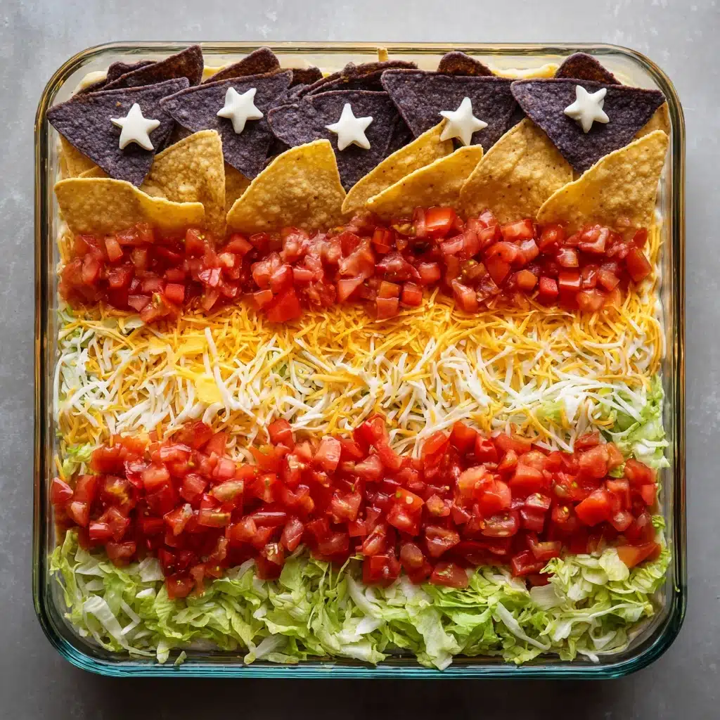 Taco Salad Flag Recipe - Recipe Image