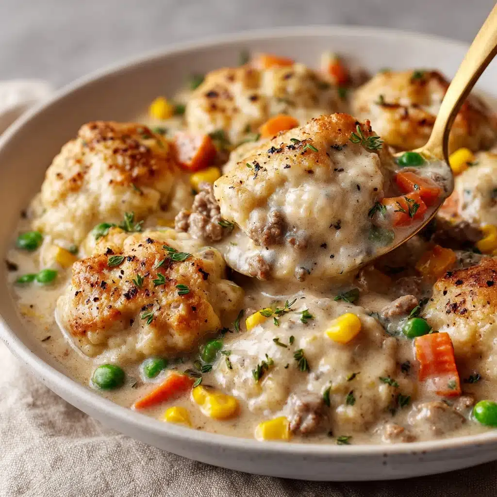 Ground Beef and Dumplings Recipe - Recipe Image