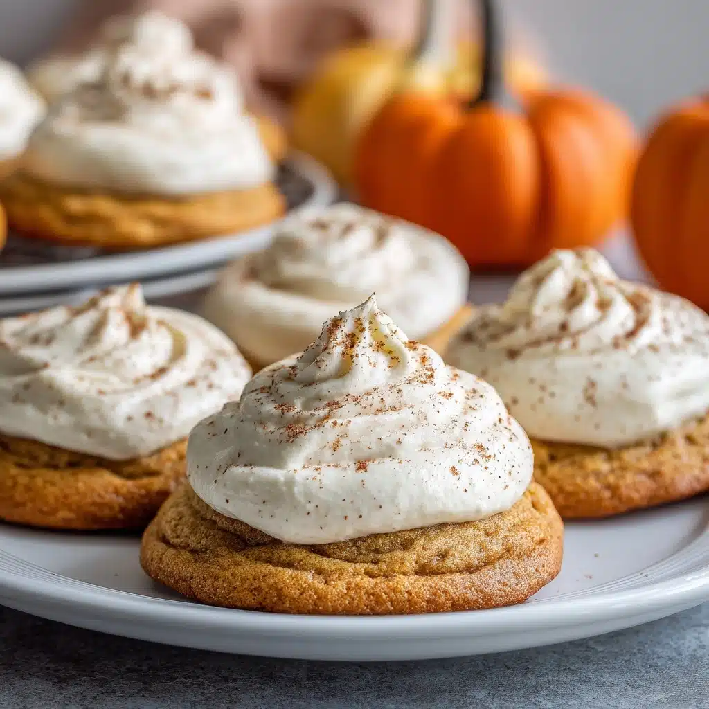 Soft Pumpkin Cookies with Cream Cheese Frosting Recipe - Recipe Image