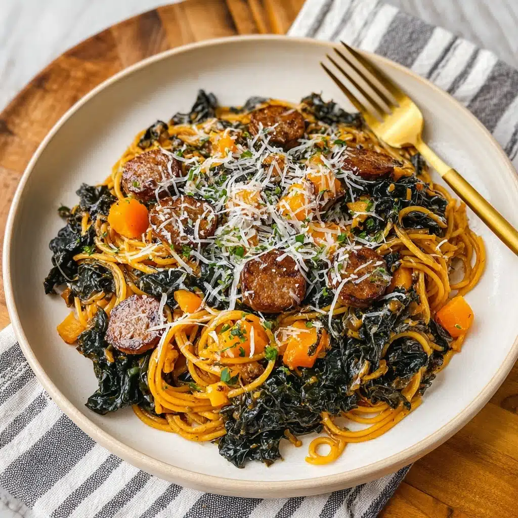 Butternut Squash Sausage Pasta Recipe - Recipe Image