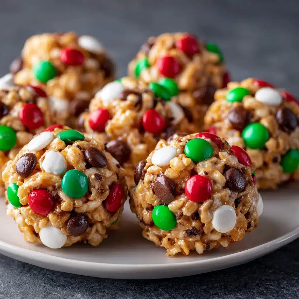 Christmas M\&M Peanut Butter Clusters Recipe - Recipe Image