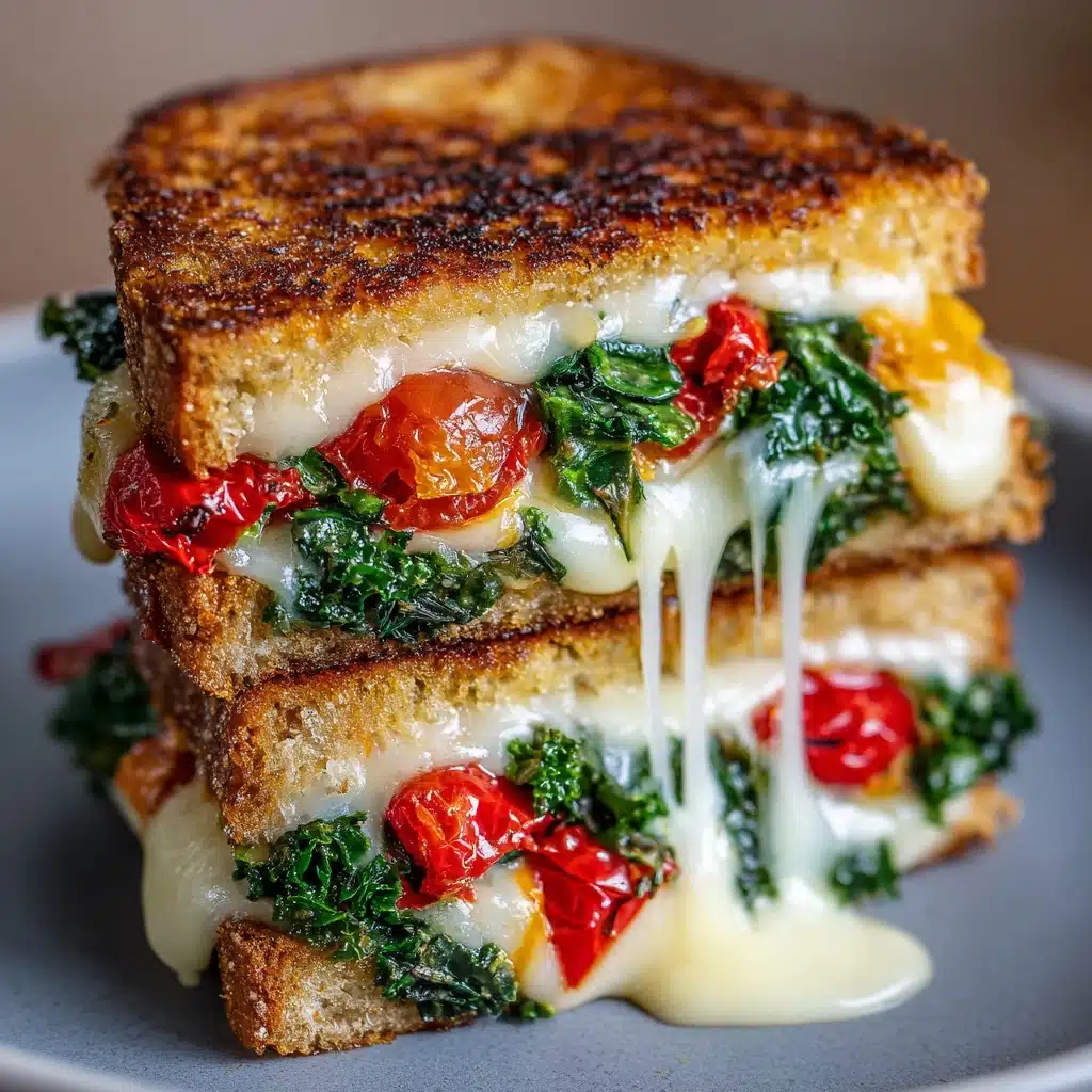 Mediterranean Spinach Grilled Cheese Recipe - Recipe Image