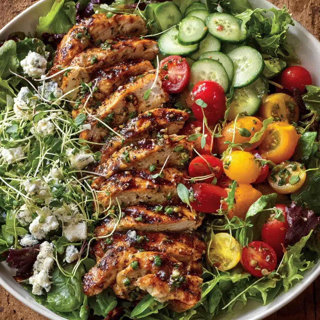 Grilled Chicken Salad with Honey Mustard Dressing Recipe - Recipe Image