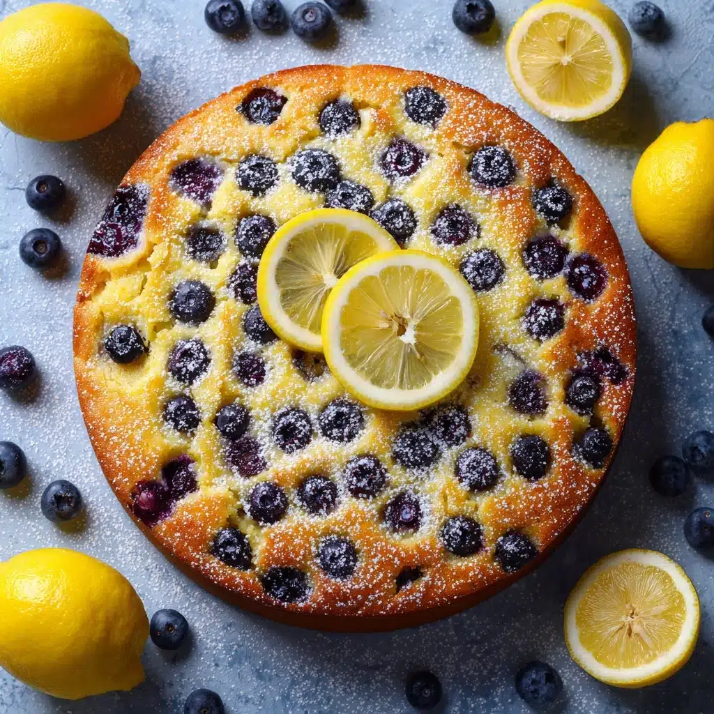 Easy Vegan Lemon Blueberry Cake Recipe - Recipe Image