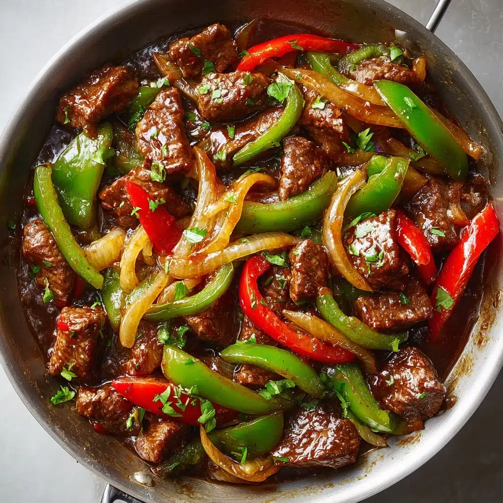 Sizzling Pepper Steak with Onions Recipe - Recipe Image
