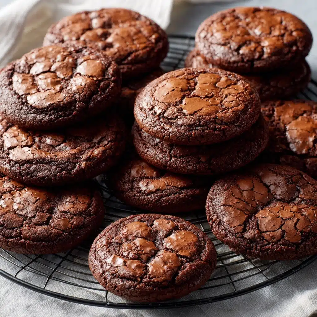 Fudgy Flourless Chocolate Cake Cookies Recipe - Recipe Image