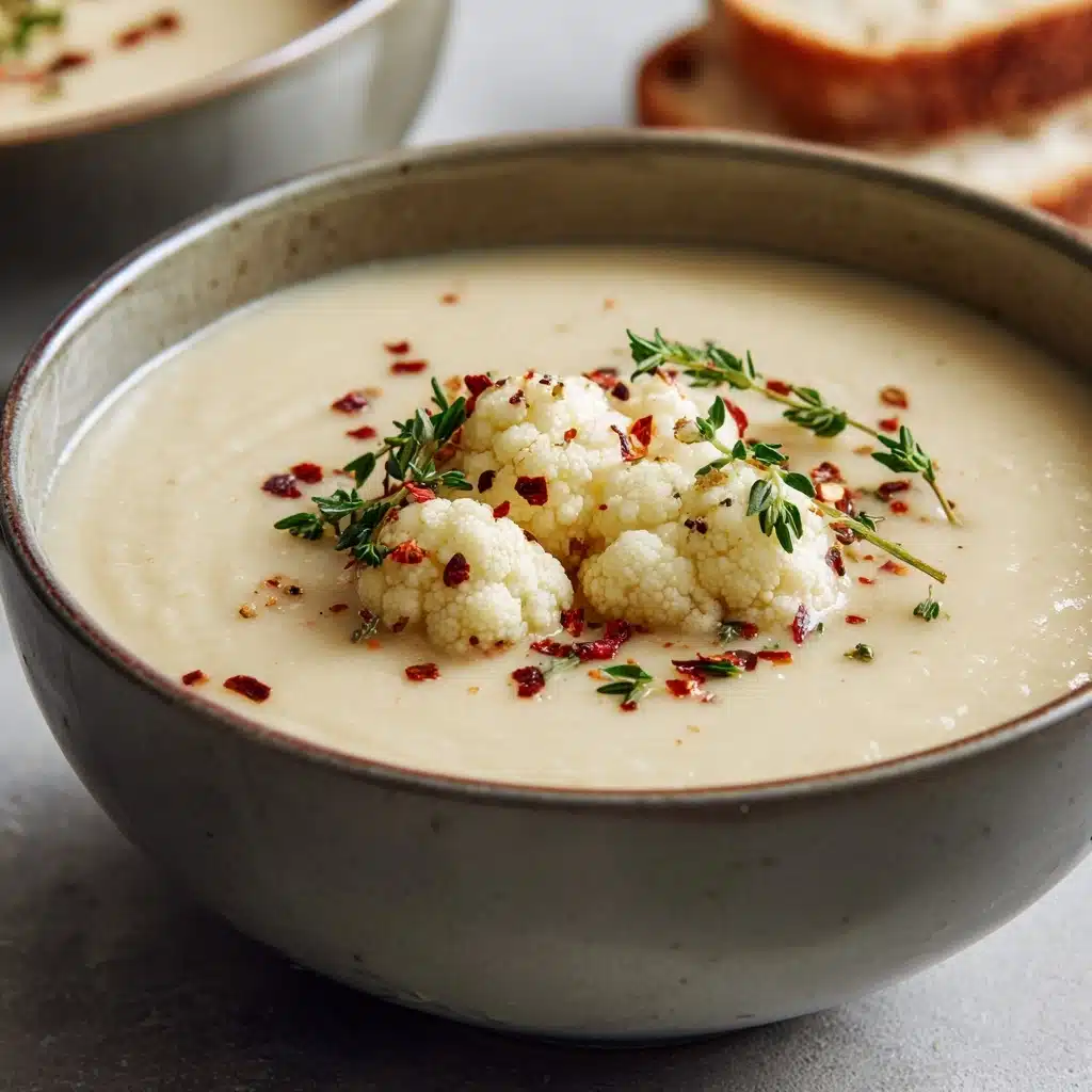 Delicious Vegan Cauliflower Soup Recipe - Recipe Image