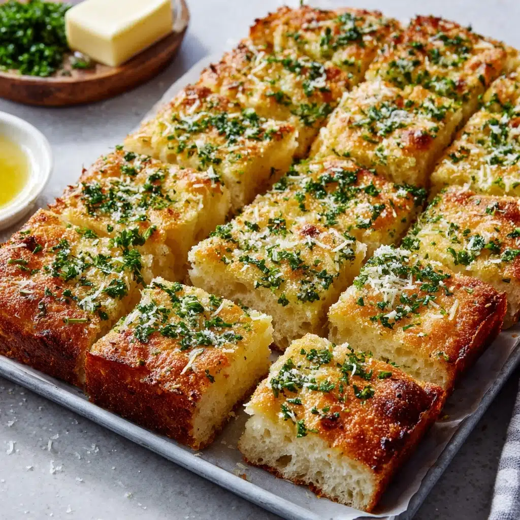 Garlic Parmesan Focaccia Recipe - Recipe Image