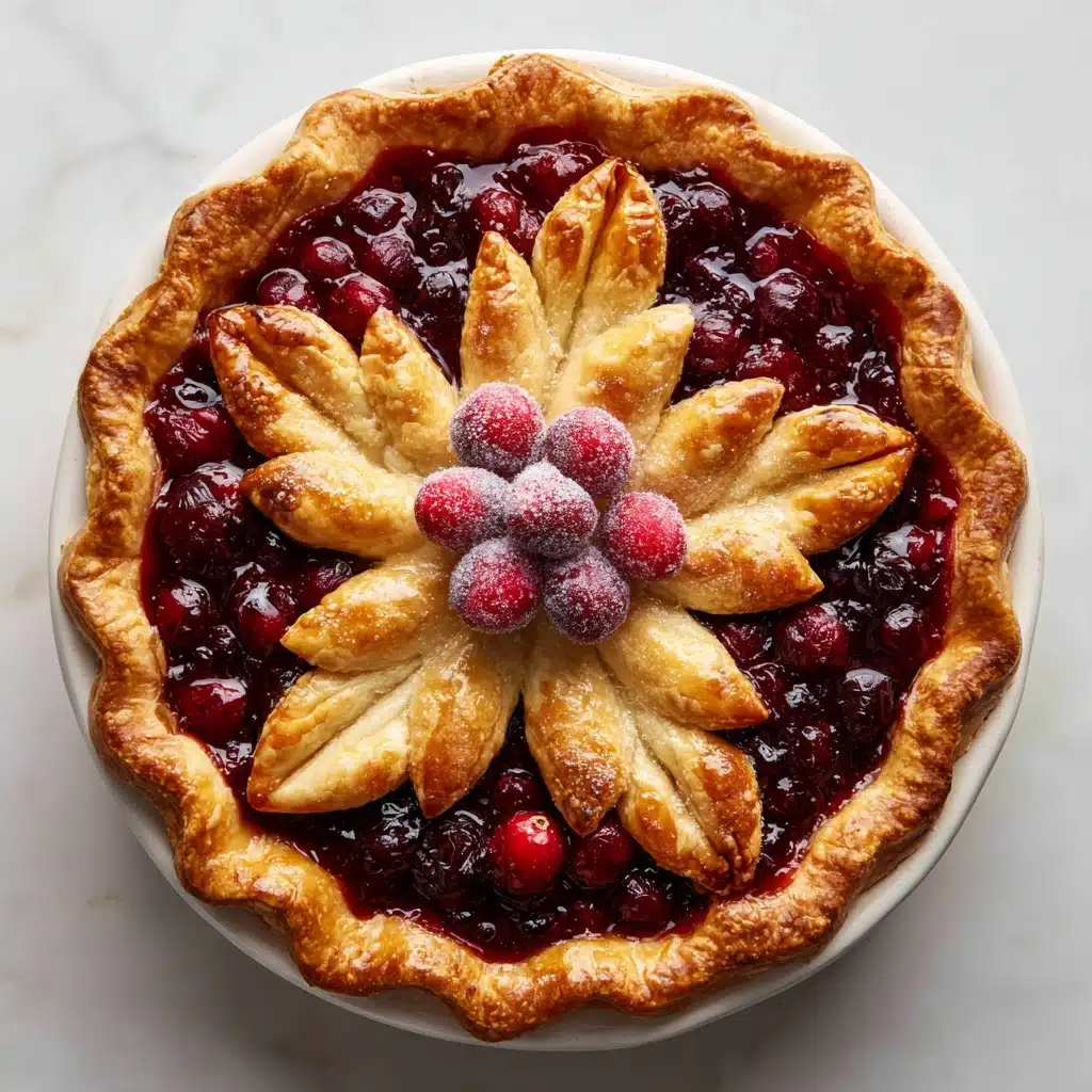 Cranberry Orange Custard Pie Recipe - Recipe Image