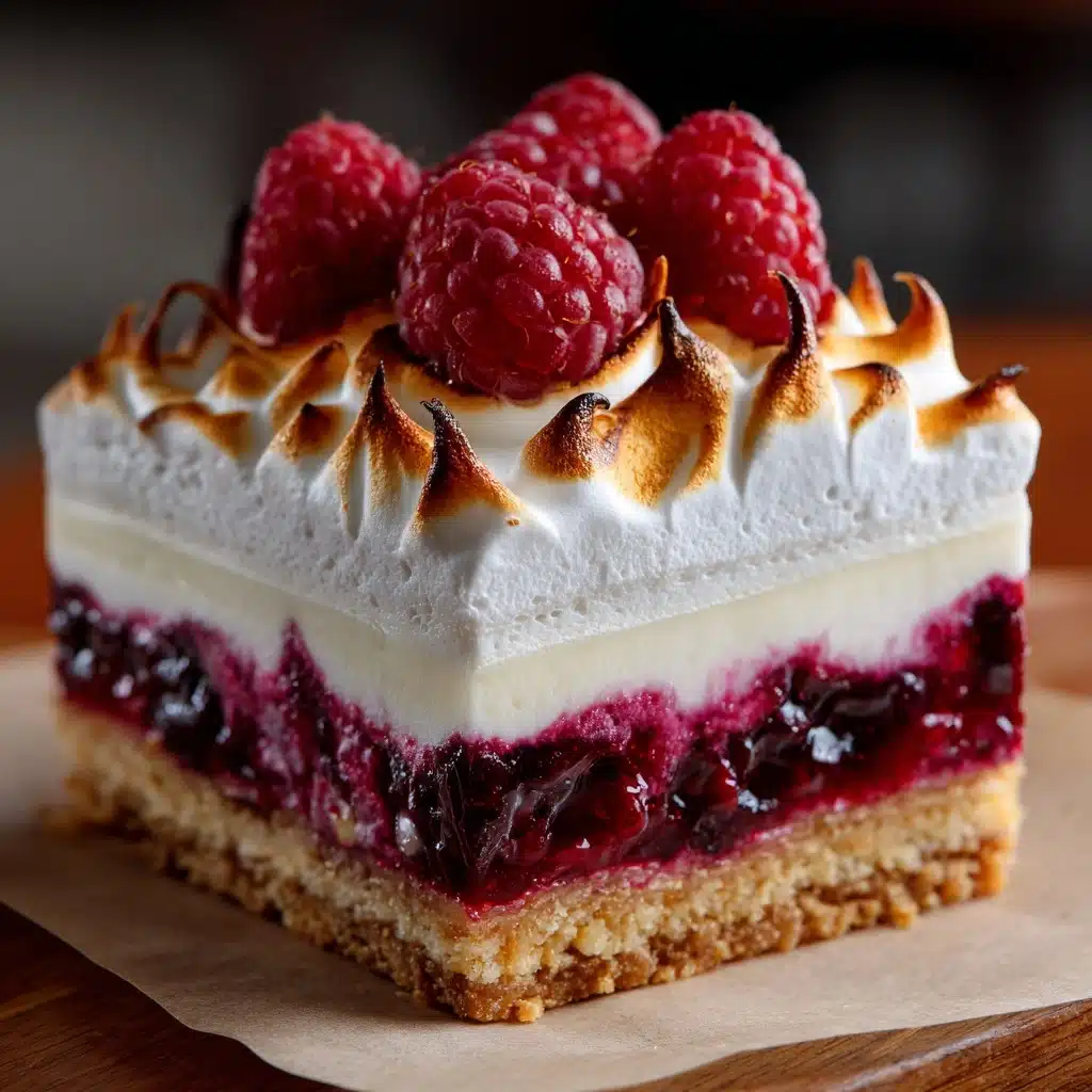Double Raspberry Meringue Bars Recipe - Recipe Image