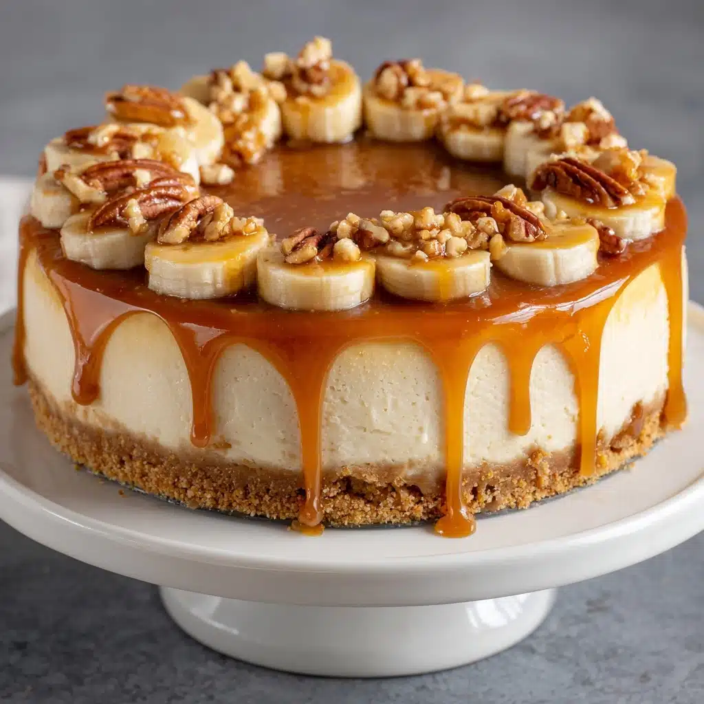 Banana Caramel Nut Cheesecake Recipe - Recipe Image