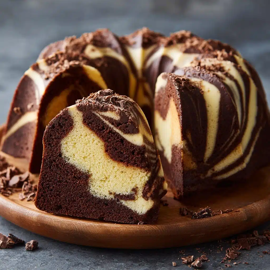 Double Chocolate Ricotta Marble Cake Recipe - Recipe Image