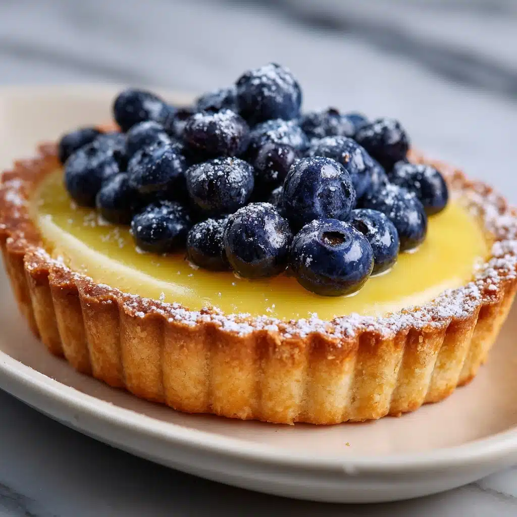 Blueberry Lemon Curd Tart Recipe - Recipe Image
