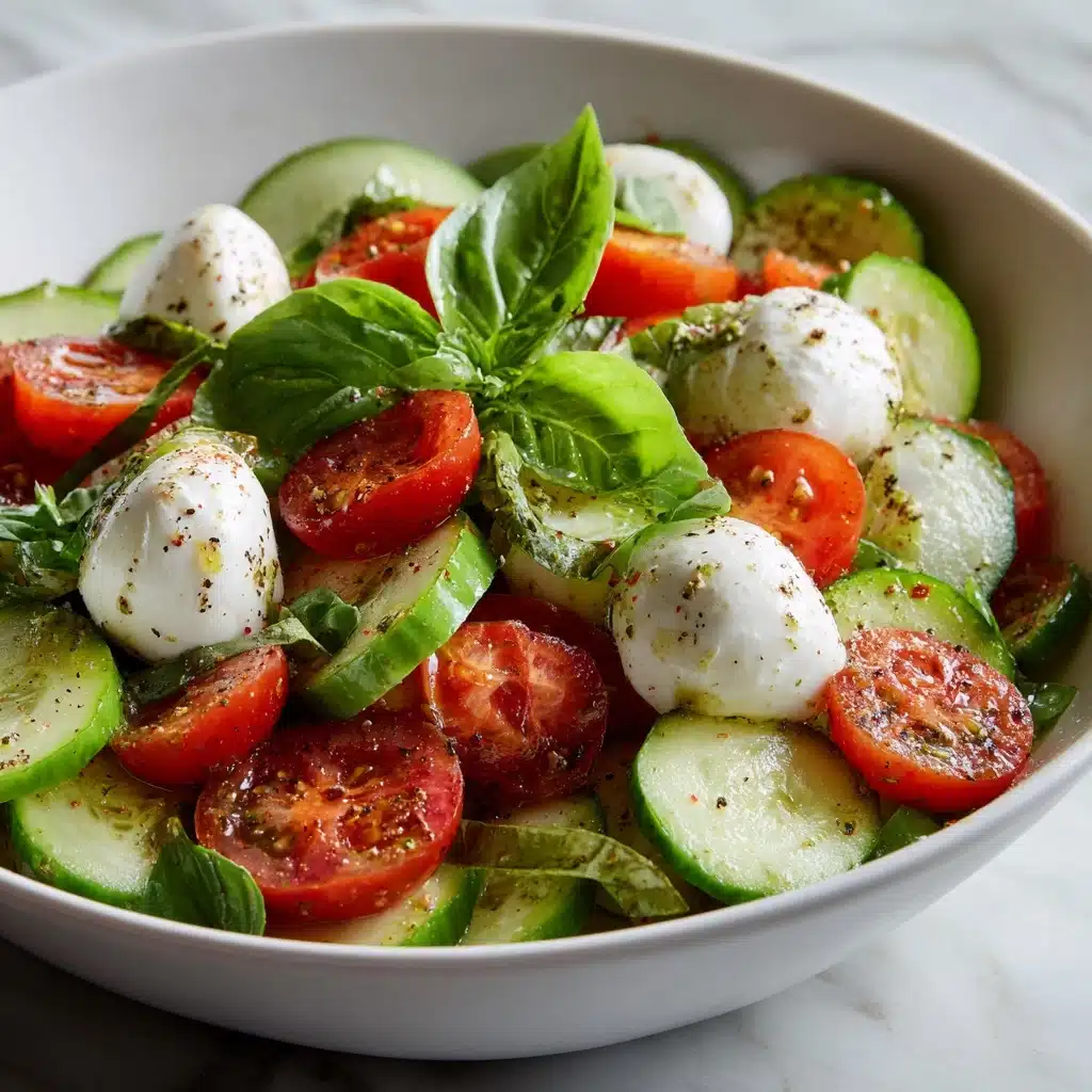 Cucumber Caprese Salad Recipe - Recipe Image