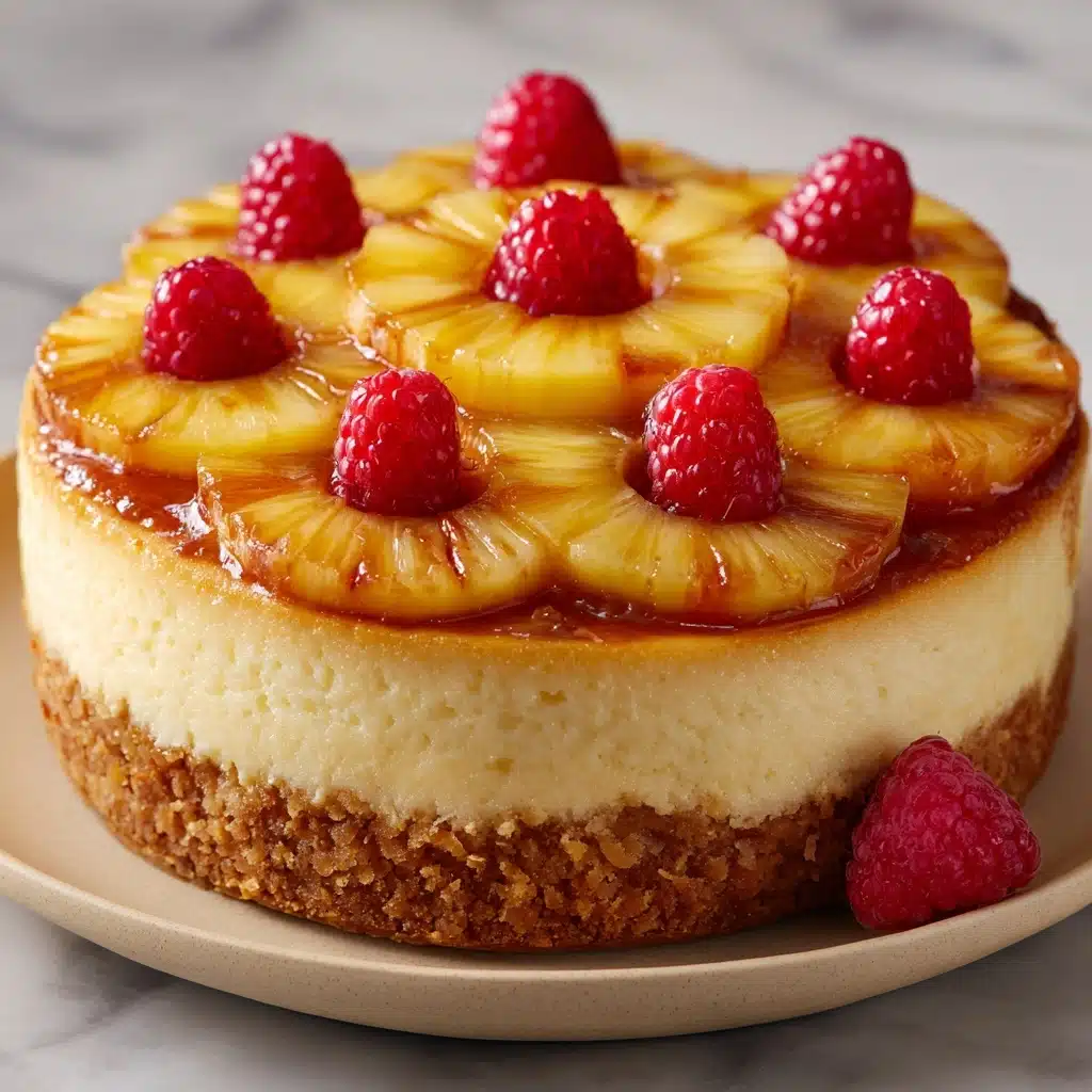 Pineapple Upside-Down Cheesecake Cake Recipe - Recipe Image