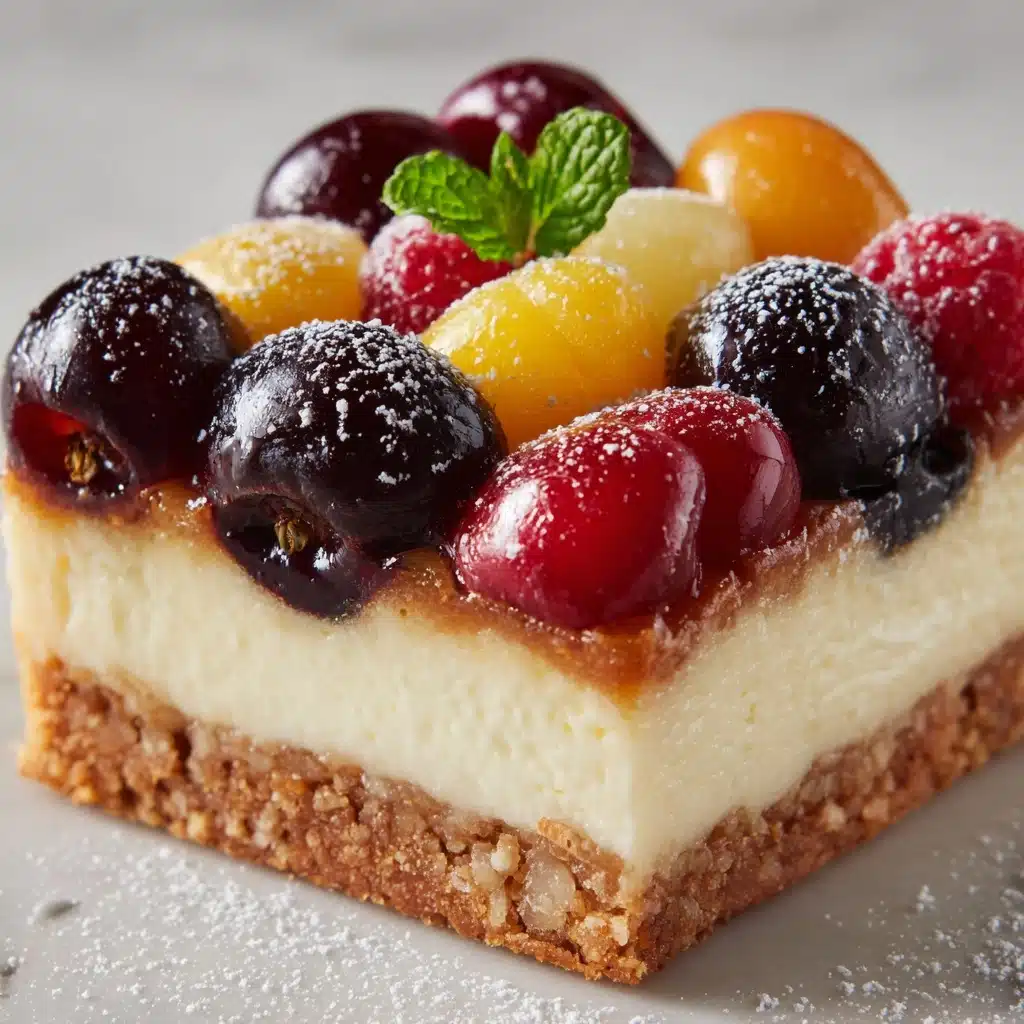 A Deliciously Refreshing Treat: Fruit Custard Bars Recipe - Recipe Image