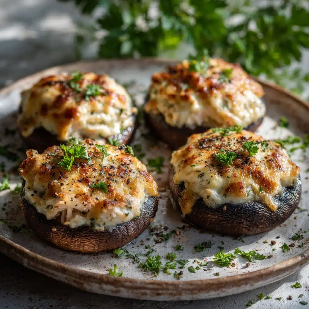 Crab-Stuffed Mushrooms Recipe - Recipe Image