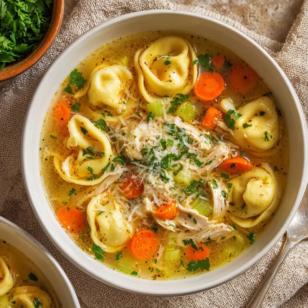 Easy Tortellini Soup with Chicken Broth Recipe - Recipe Image