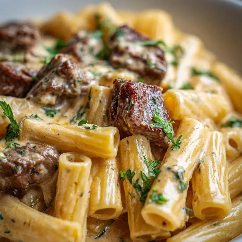 Creamy Slow Cooker Beef Pasta Recipe - Recipe Image
