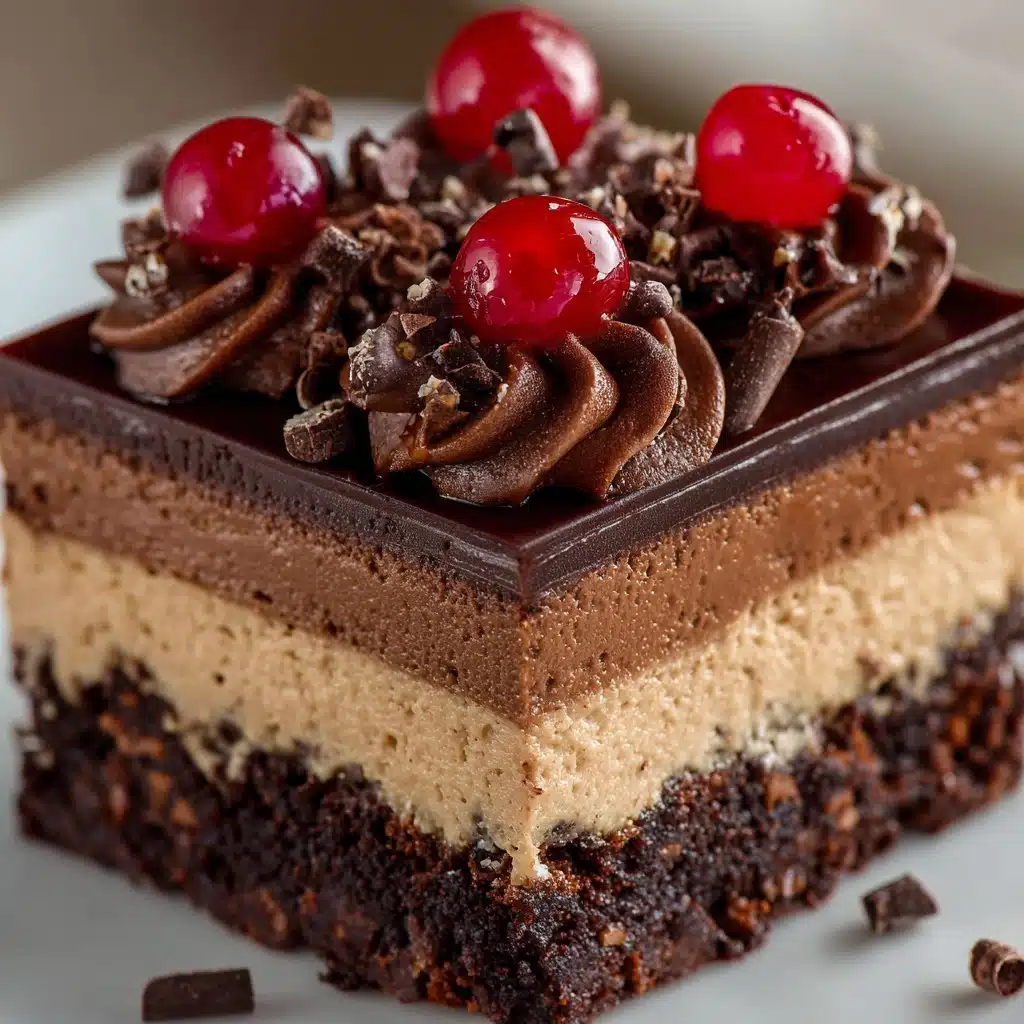 Triple Chocolate Mousse Cake Recipe - Recipe Image