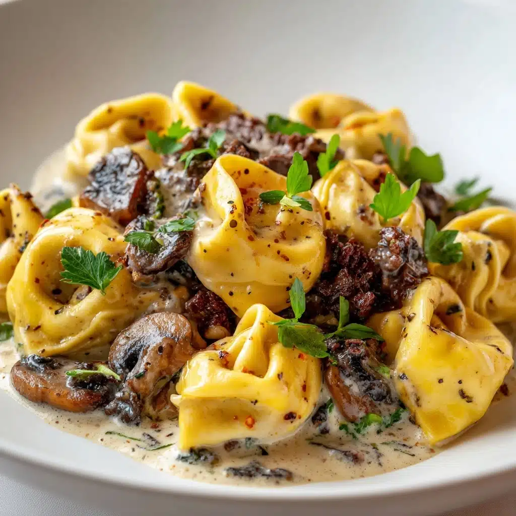 Philly Cheesesteak Tortellini Pasta Recipe - Recipe Image