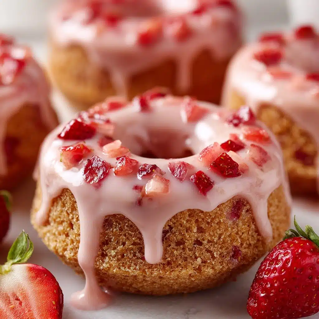 Strawberry Glazed French Crullers Recipe