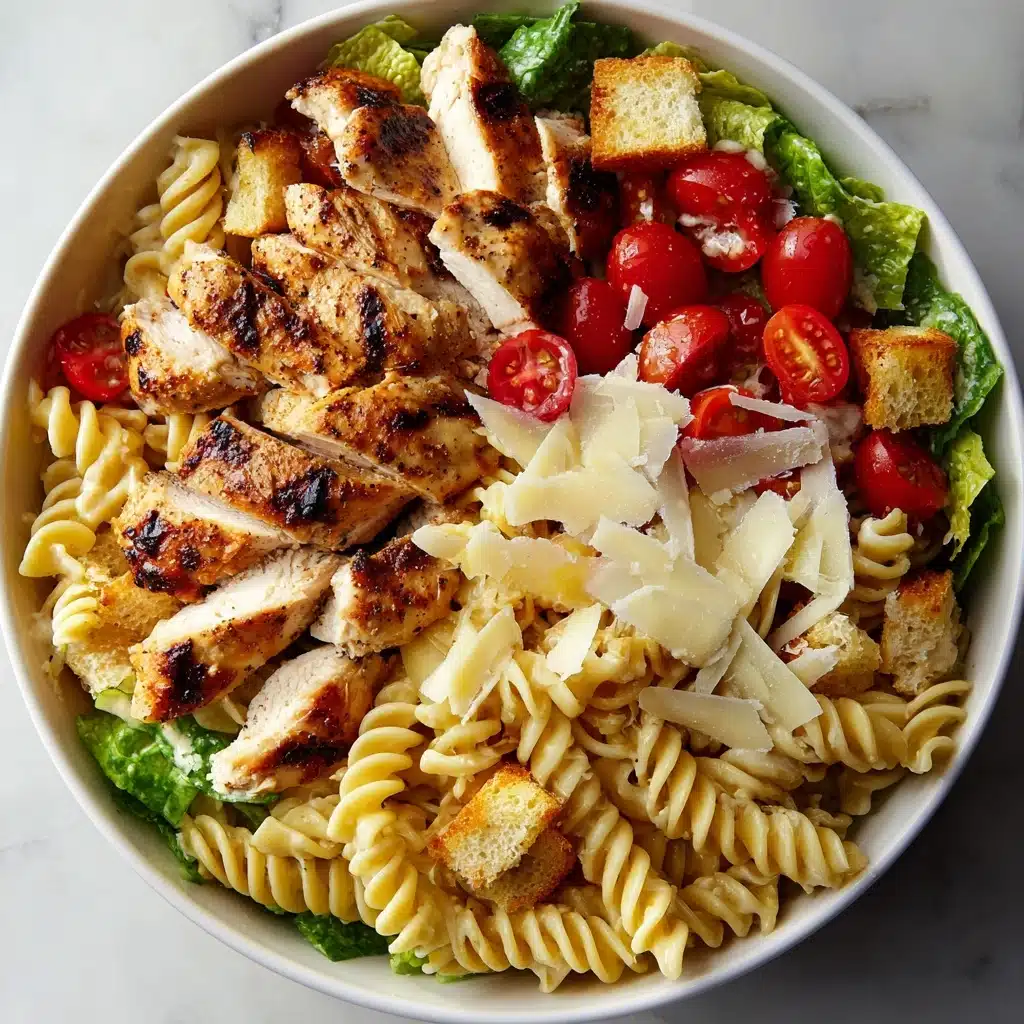 Chicken Caesar Pasta Salad Recipe - Recipe Image