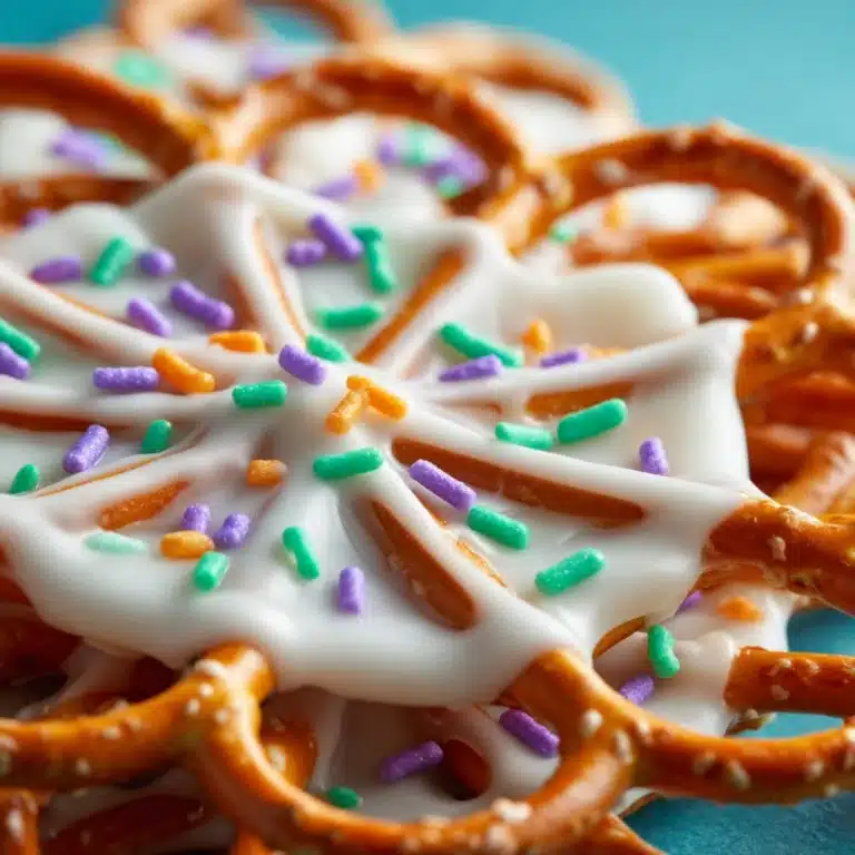 Spider Web Pretzels for a Spooky Treat Recipe